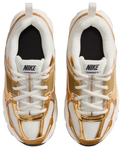 Nike Vomero 5 Lace NA45 童款 - Sail/Metallic Gold/Anthracite - Image 4