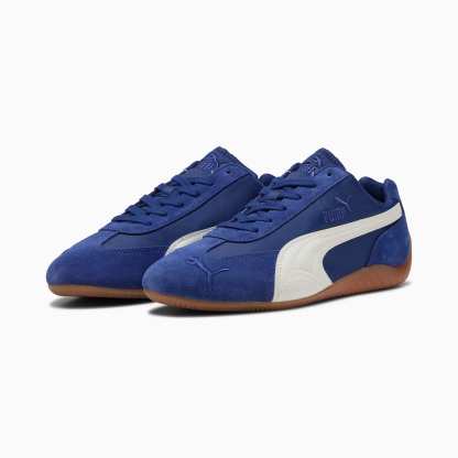 Speedcat Nylon Men's Sneakers - Blue Jewel-PUMA White - 4