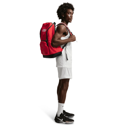 Nike Varsity Elite Backpack - Black/University Red/Metallic Gold - Image 10