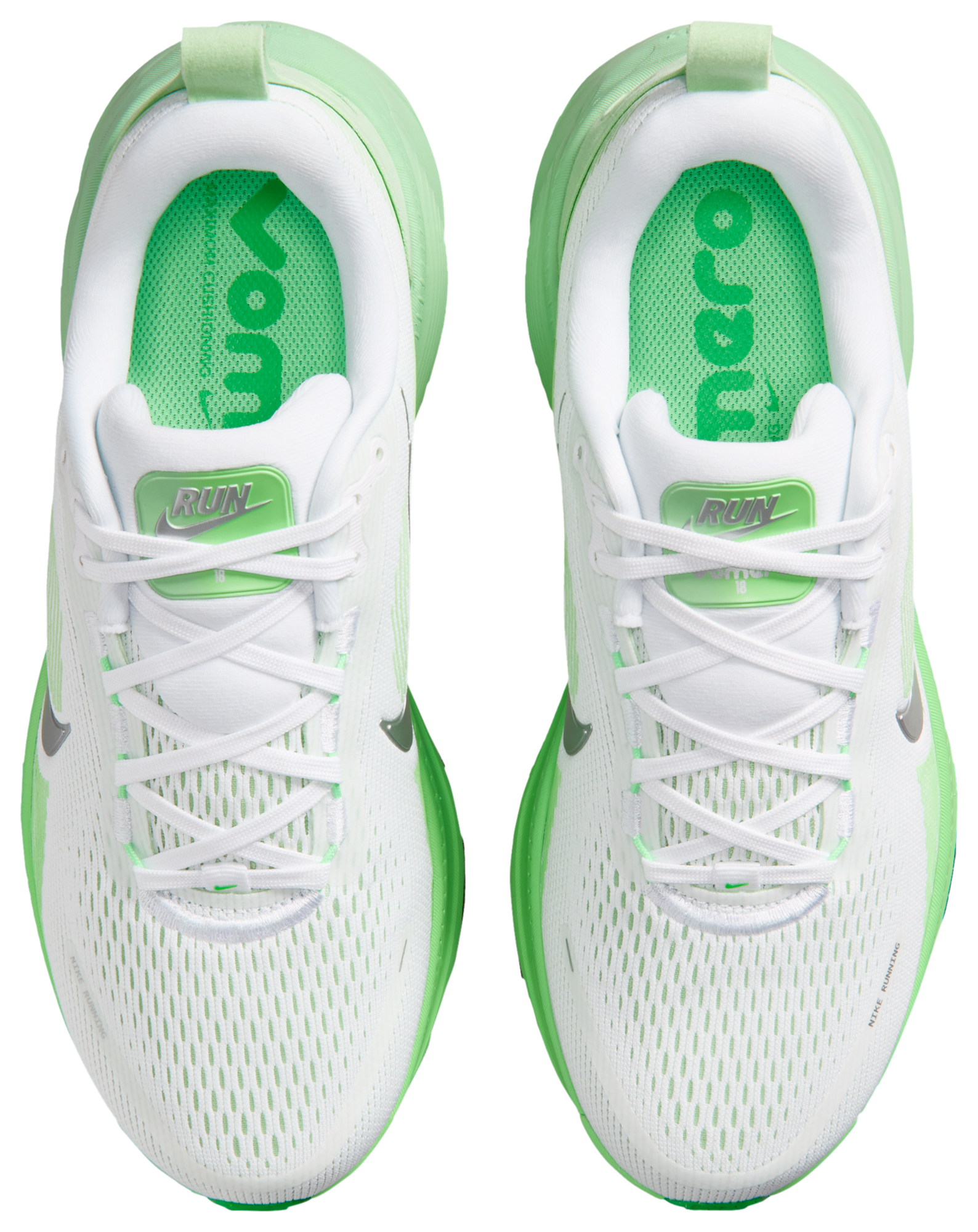 Nike Vomero 18 - White/Mtlc Silver/Illusion Green - Image 4