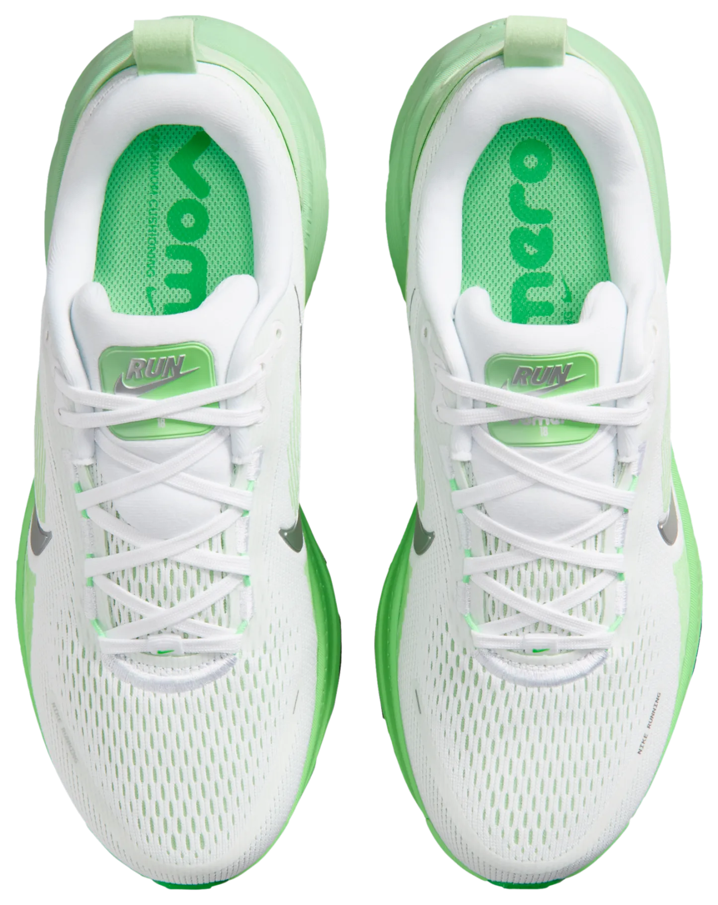 Nike Vomero 18 - White/Mtlc Silver/Illusion Green - Image 4