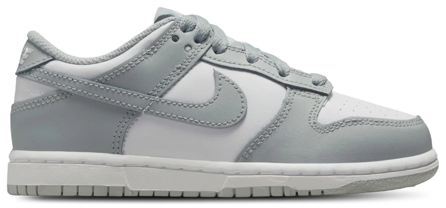Nike Dunk Low 童款 - Light Smoke Grey/White/White - Image 1