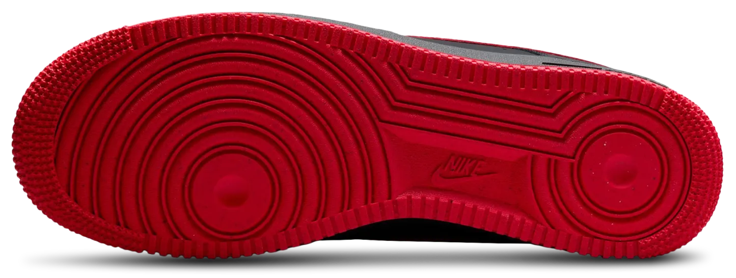 Nike Air Force 1 Low '07 - Black/Red/Black - Image 5