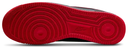 Nike Air Force 1 Low '07 - Black/Red/Black - Image 5