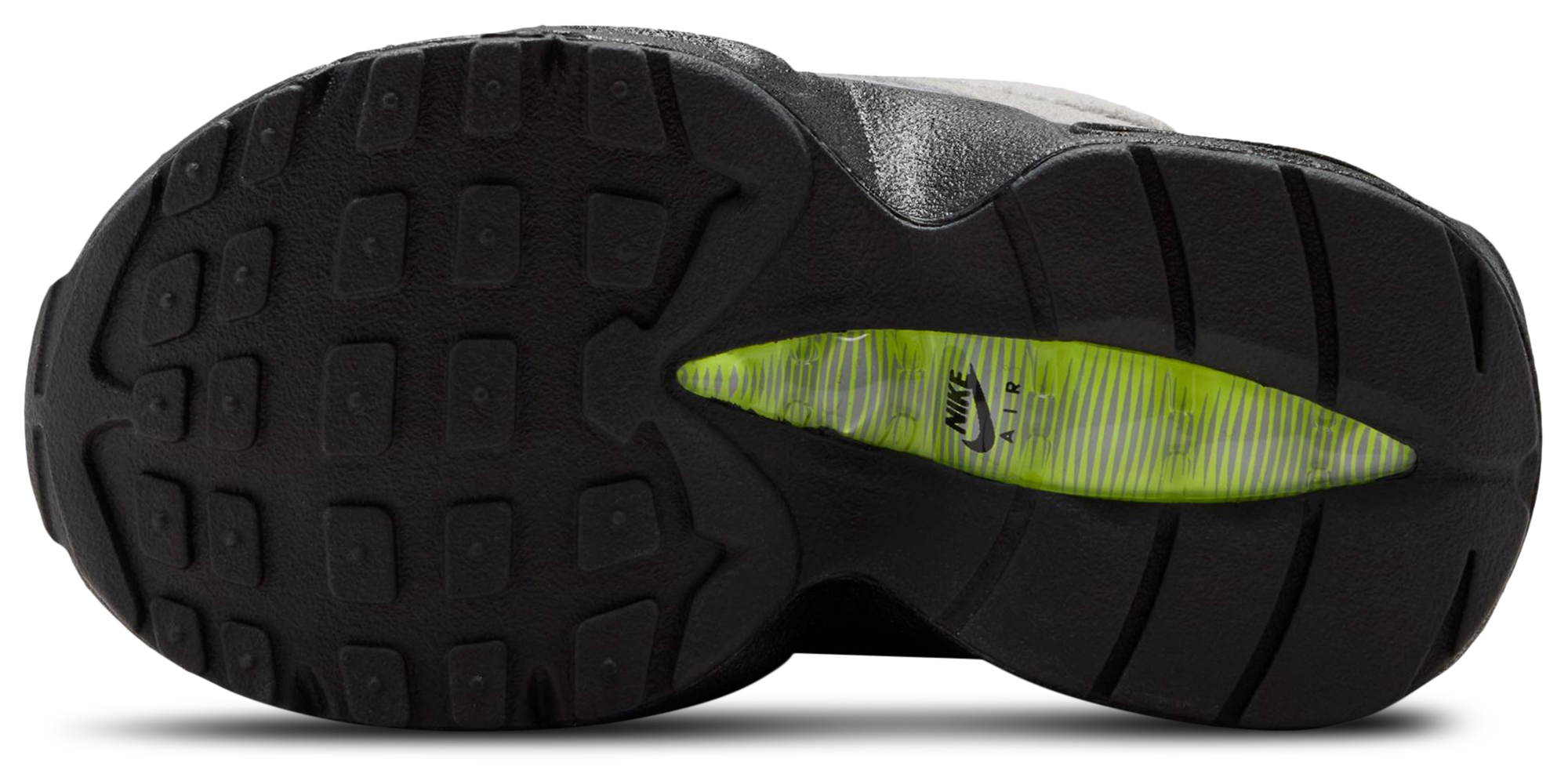 Nike Air Max 95 童款 - Anthracite/Black/Neon Yellow - Image 5