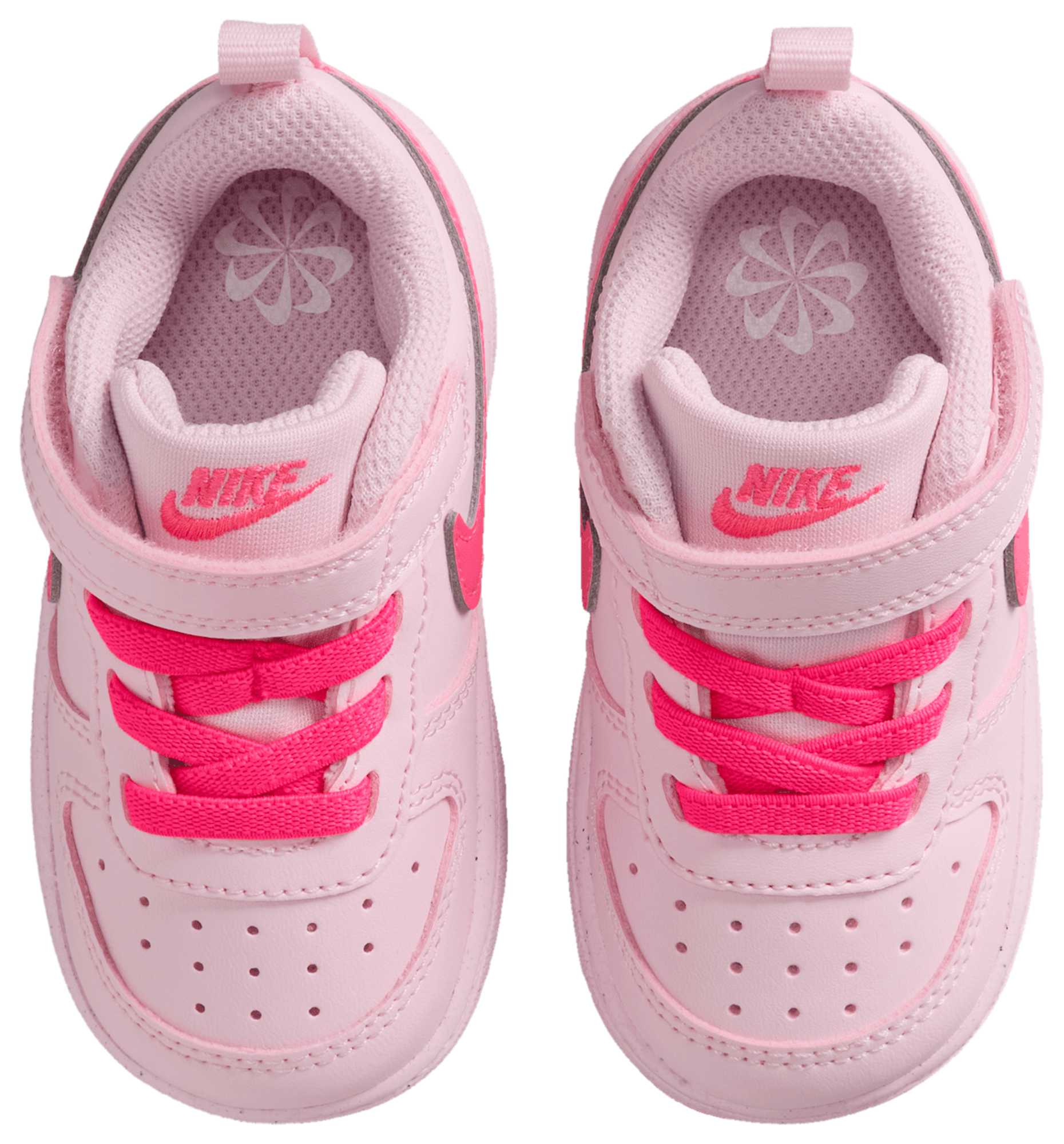 Nike Court Borough Low Recraft 童款 - Pink/White - Image 4