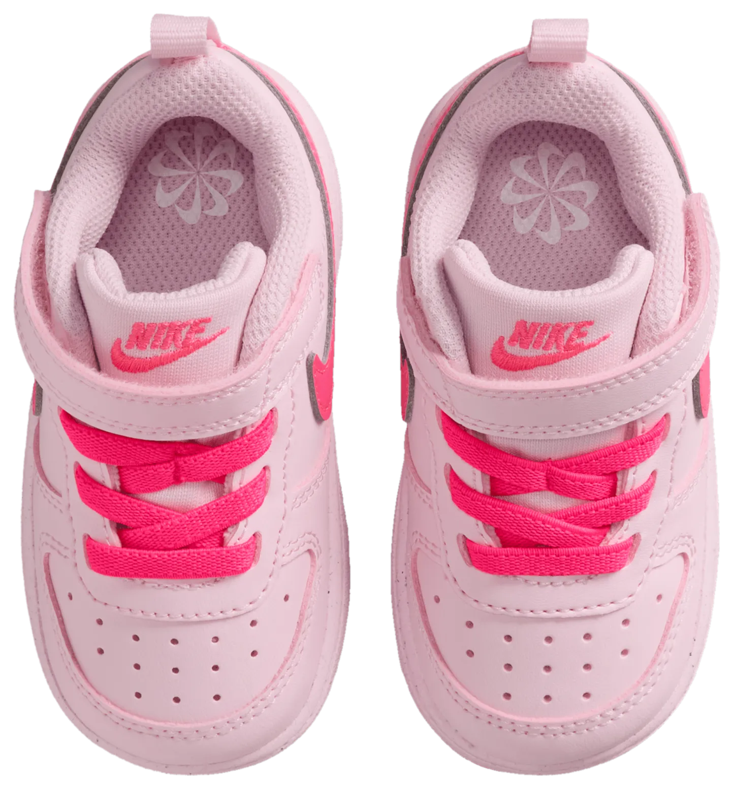 Nike Court Borough Low Recraft 童款 - Pink/White - Image 4