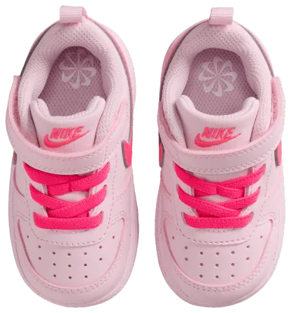 Nike Court Borough Low Recraft 童款 - Pink/White - Image 4