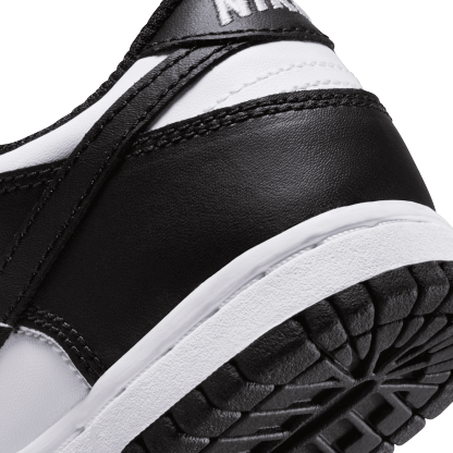 Nike Dunk Low 童款 - Black/White/White - Image 8