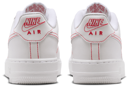 Nike Air Force 1 LV8 1 童款 - White/University Red - Image 3