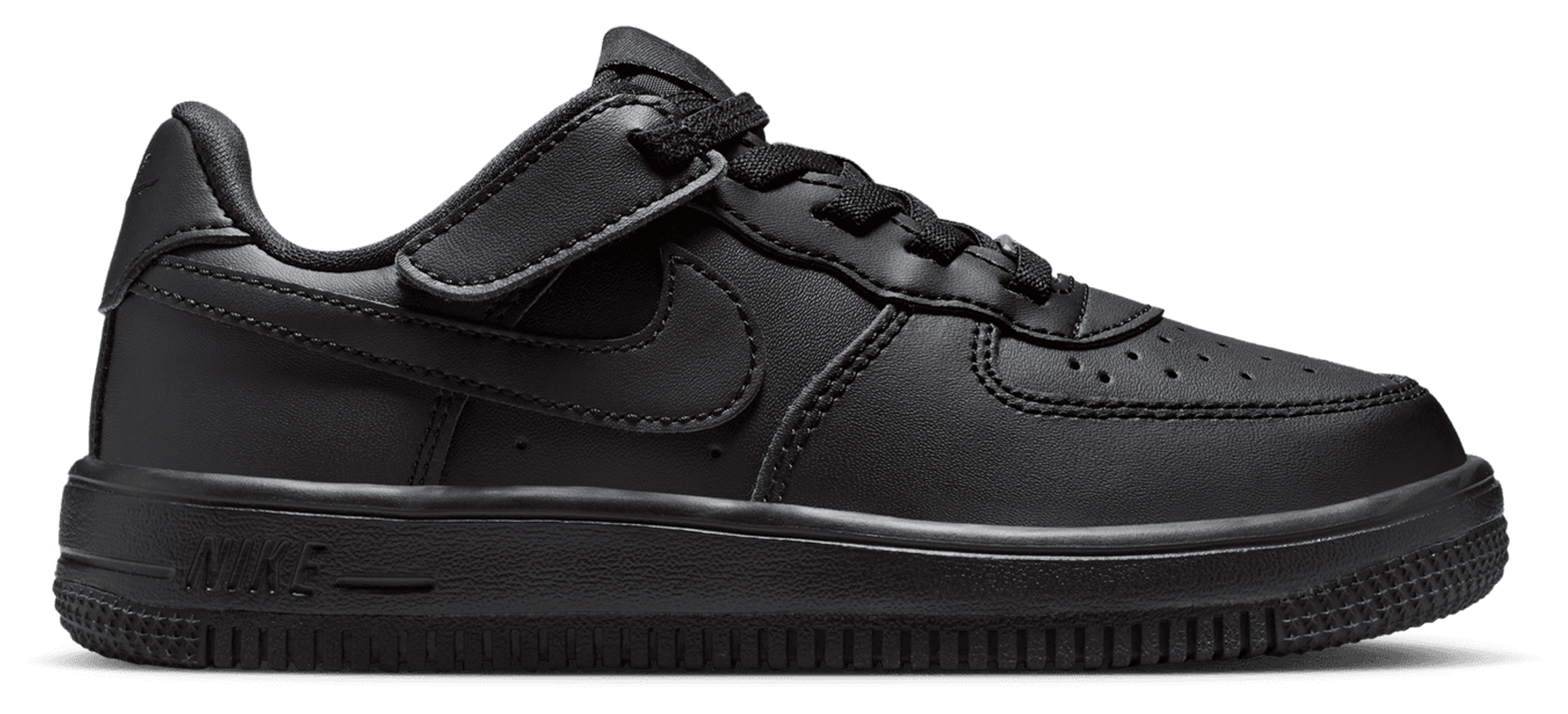 Nike Air Force 1 童款 - Black/Black - Image 1