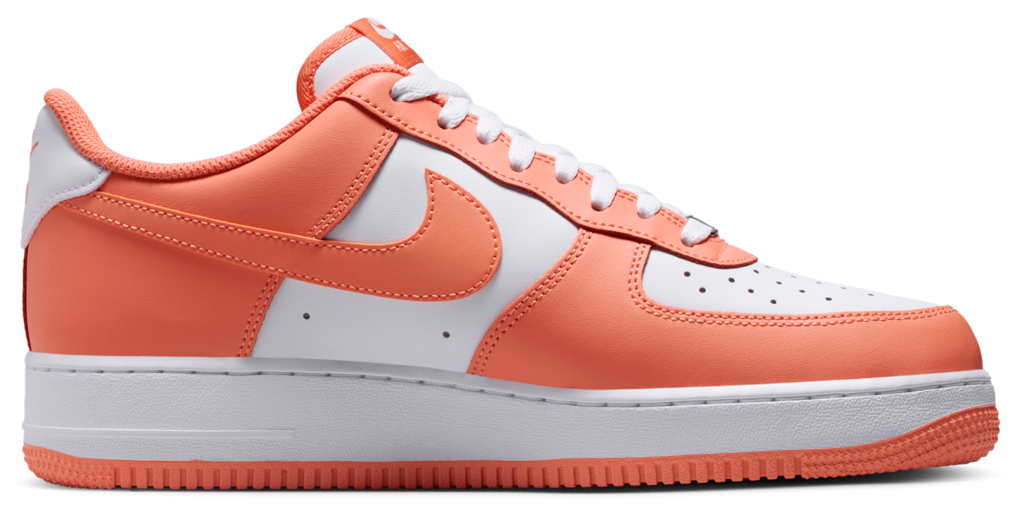 Nike Air Force 1 Low '07 - White/White/Orange Frost - Image 1