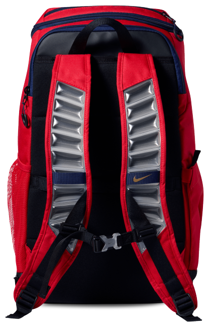 Nike Varsity Elite Backpack - Black/University Red/Metallic Gold - Image 2