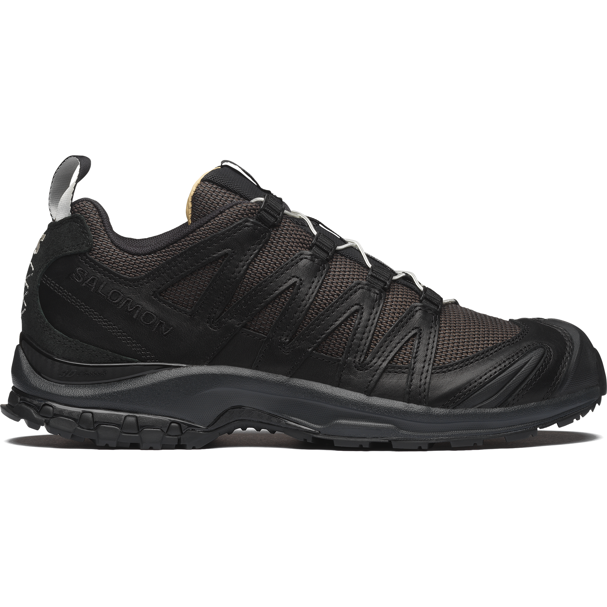 Salomon XA PRO 3D ALPINE ECHOES - Black / Earth Brown / Vanilla Ice - View 1