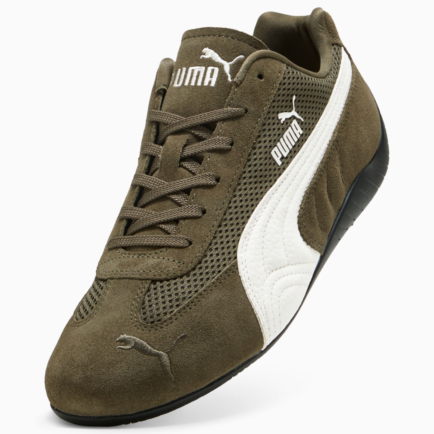 Speedcat Mesh Sneakers - Loden Green-Warm White - 8