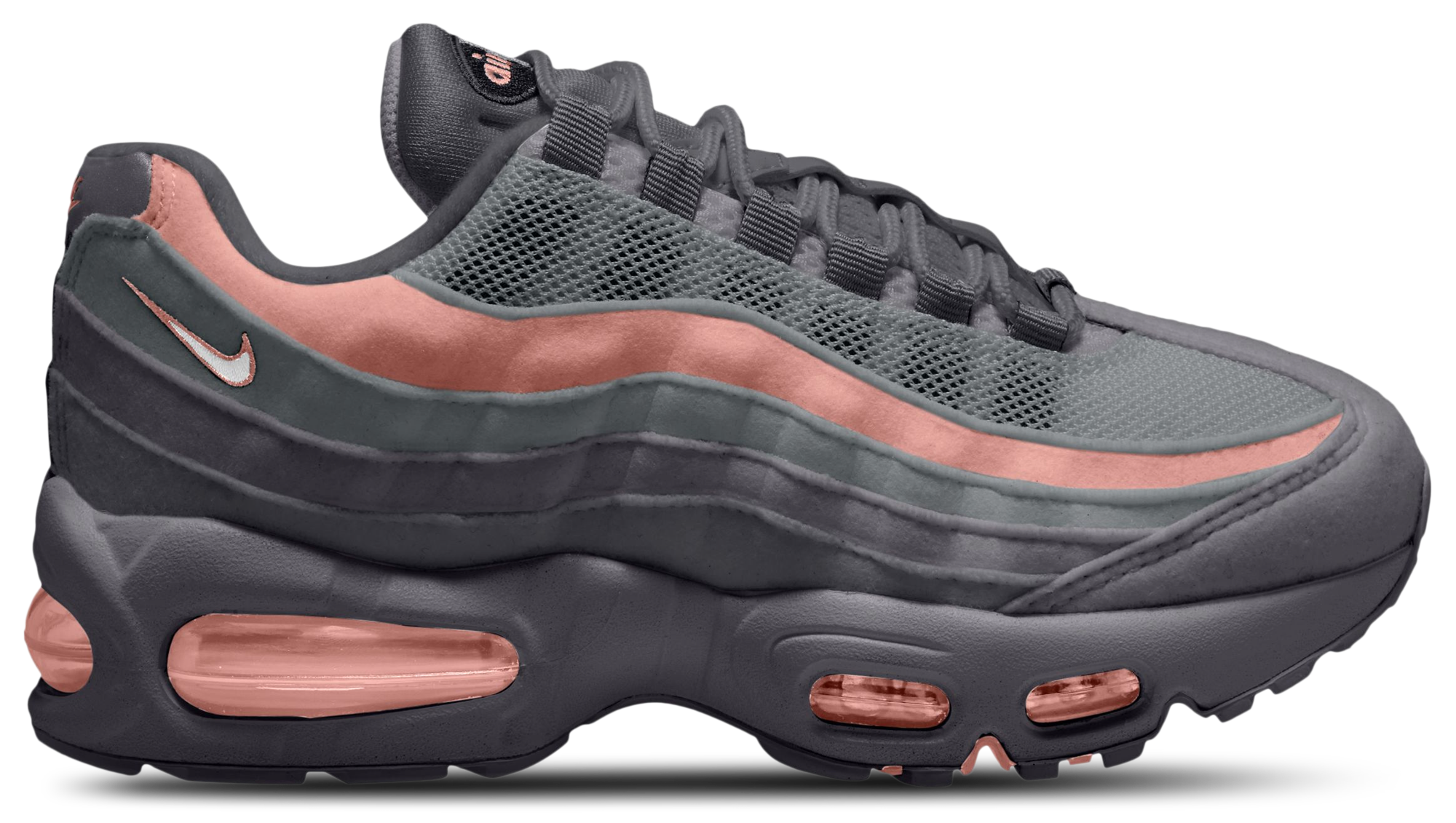 Nike Air Max 95 童款 - Rust Pink/Dark Gray/Sail - Image 1