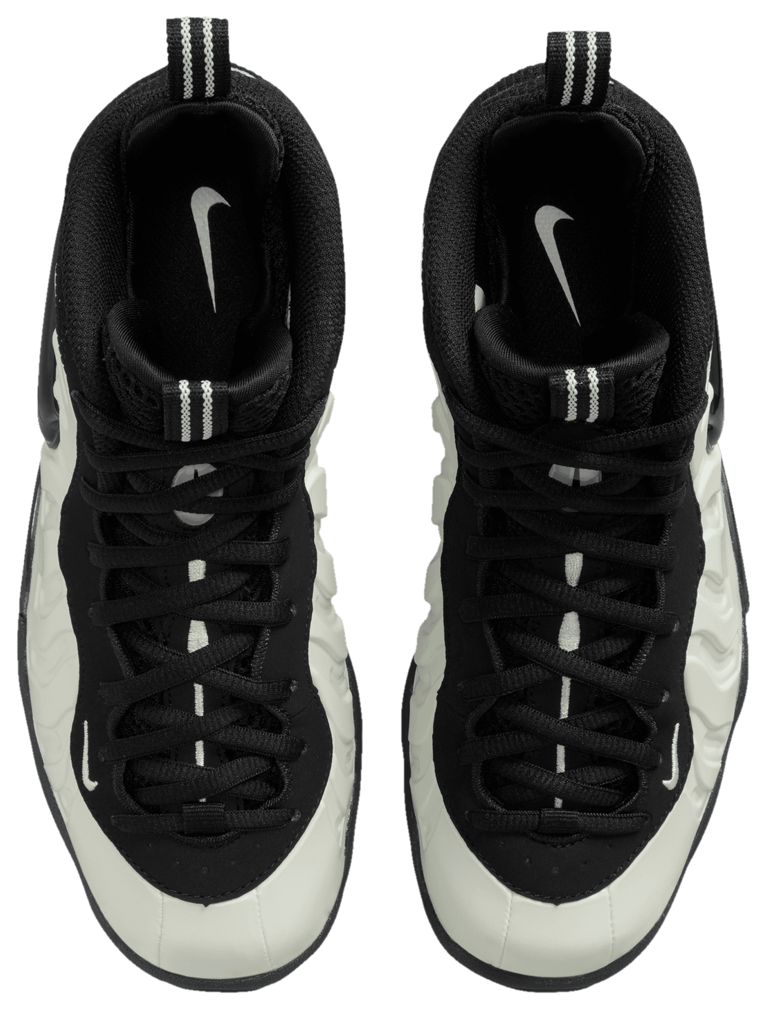 Nike Little Posite Pro 童款 - Black/White/Summit White - Image 4