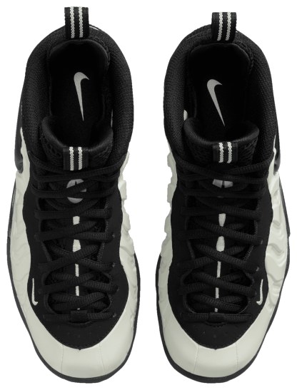 Nike Little Posite Pro 童款 - Black/White/Summit White - Image 4