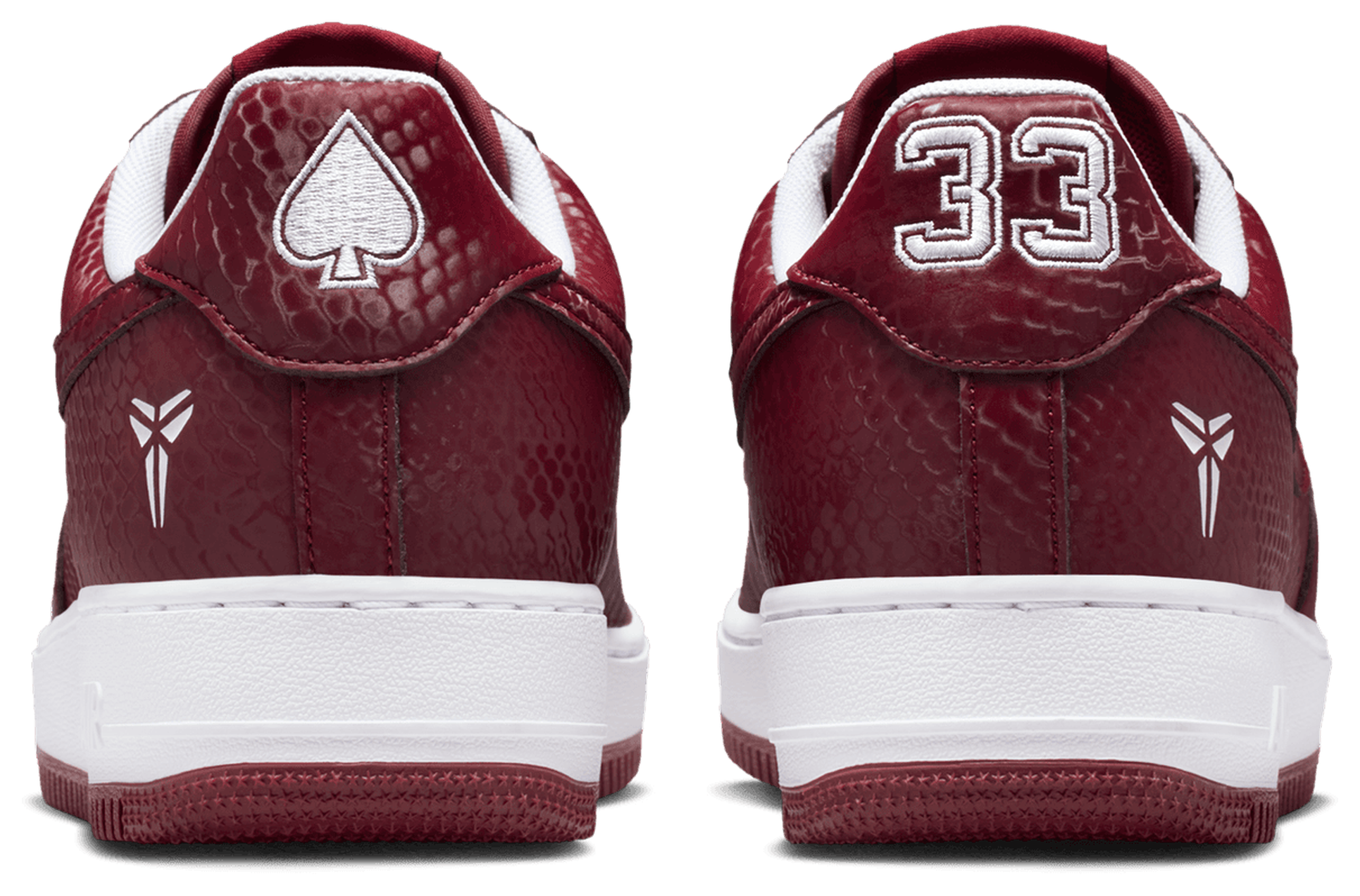 Nike Kobe Air Force 1 Low - Team Red/White - Image 3