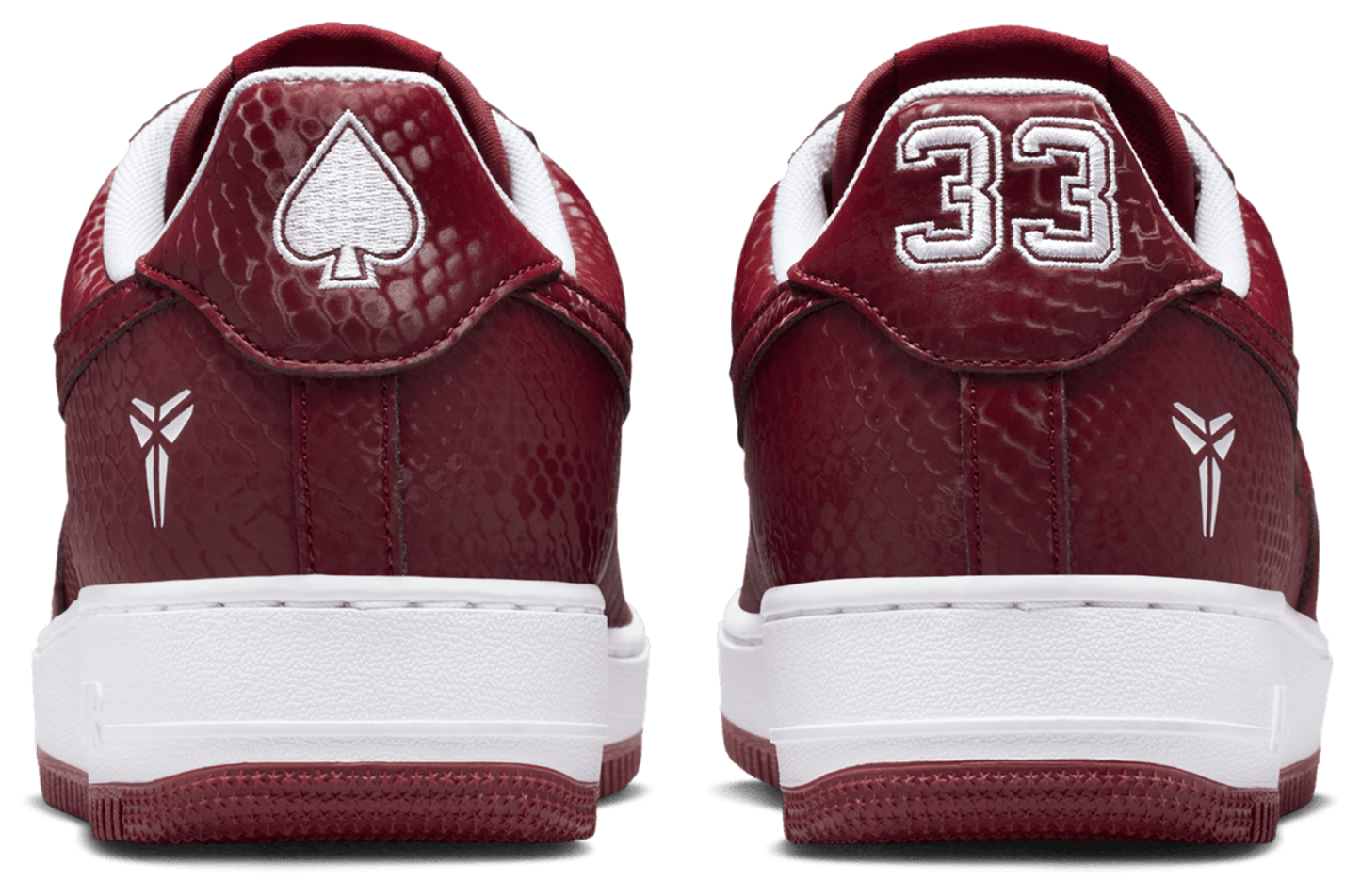 Nike Kobe Air Force 1 Low - Team Red/White - Image 3