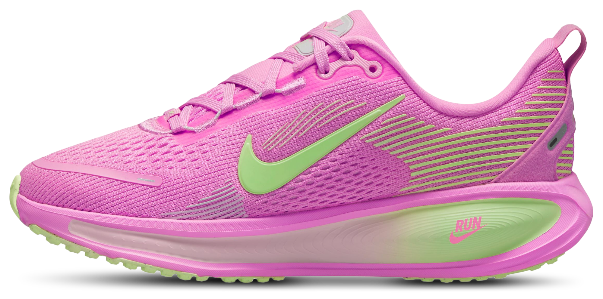 Nike Vomero 18 童款 - Barely Volt/Pink Spell - Image 2