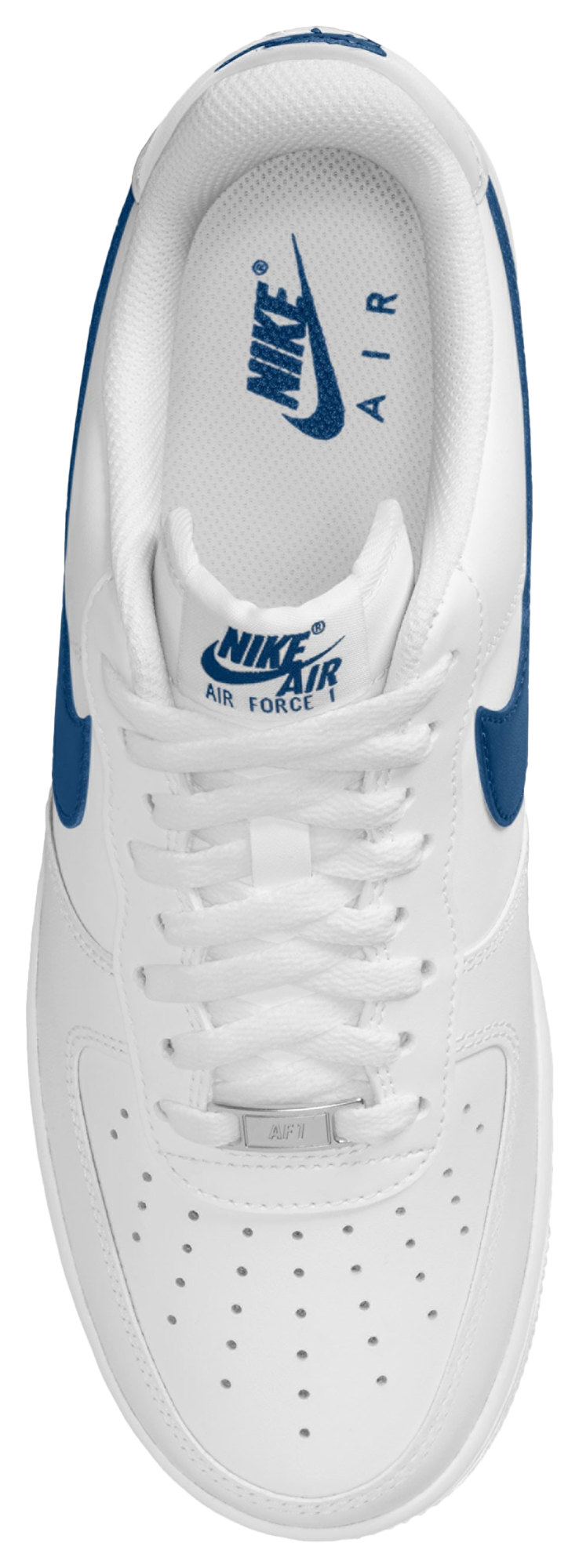 Nike Air Force 1 Low '07 - White/Blue - Image 3