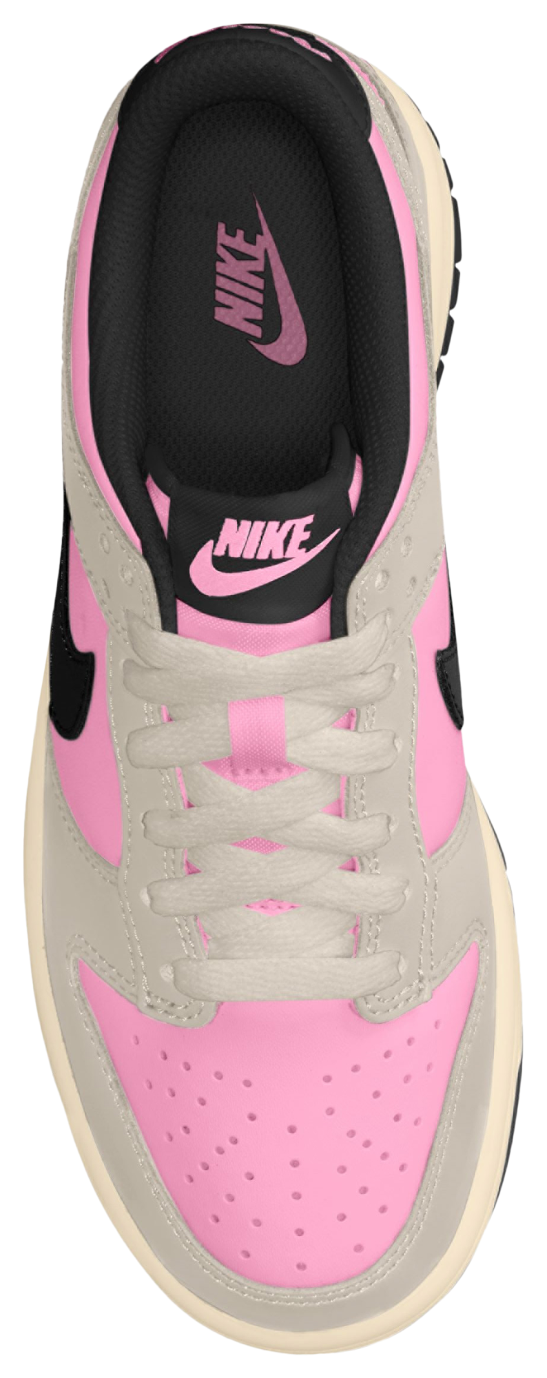 Nike Dunk Low 童款 - Black/Light Orewood Brown/Pink Rise - Image 3