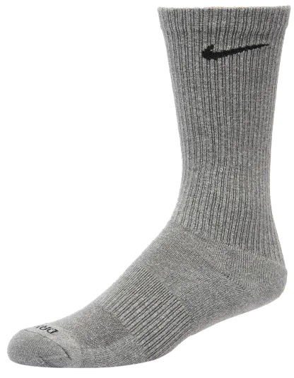 Nike 6 Pack Everyday Plus Cushioned Socks - White/Gray/Black - Image 2