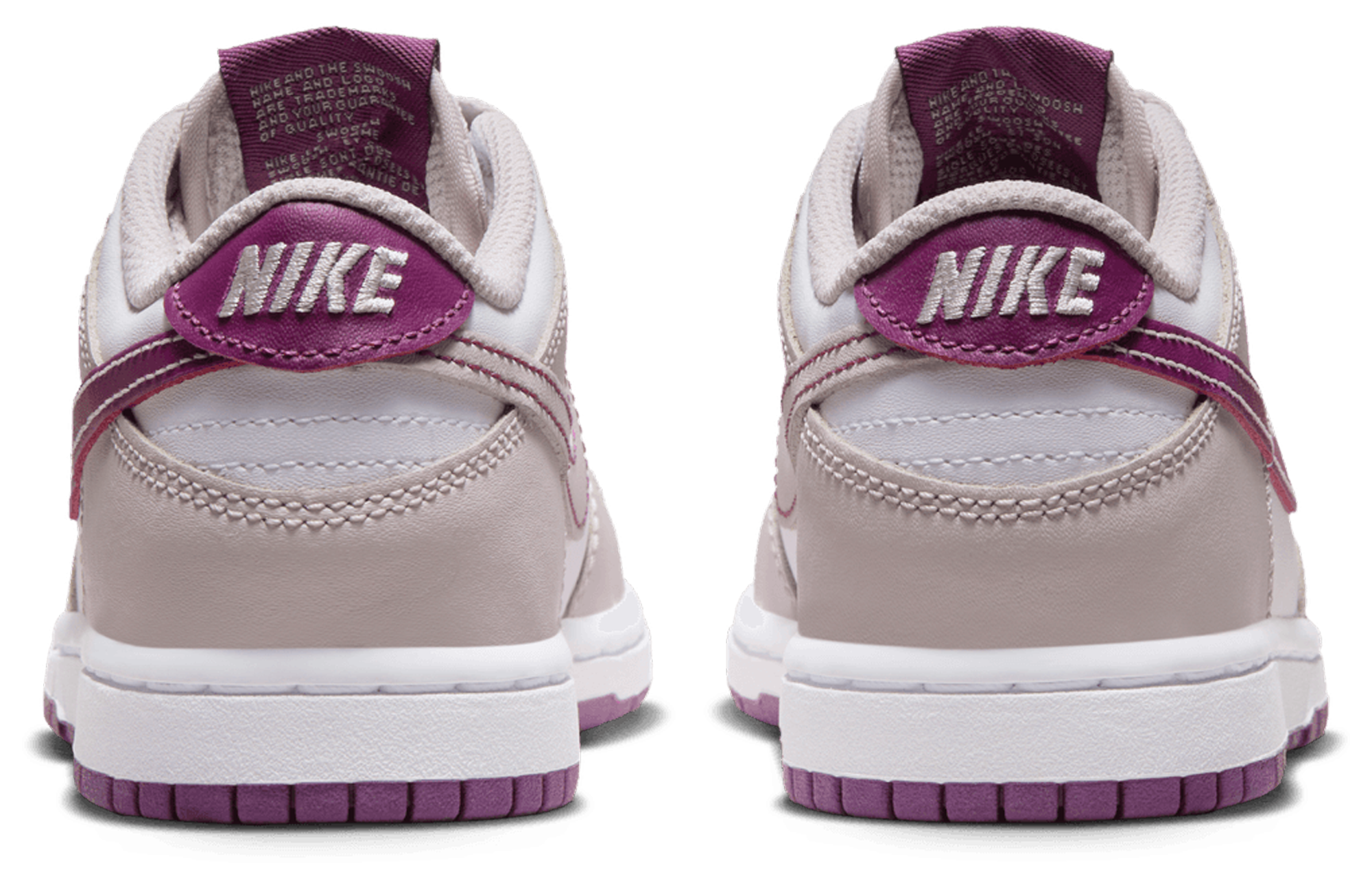 Nike Dunk Low 童款 - White/Violet - Image 3