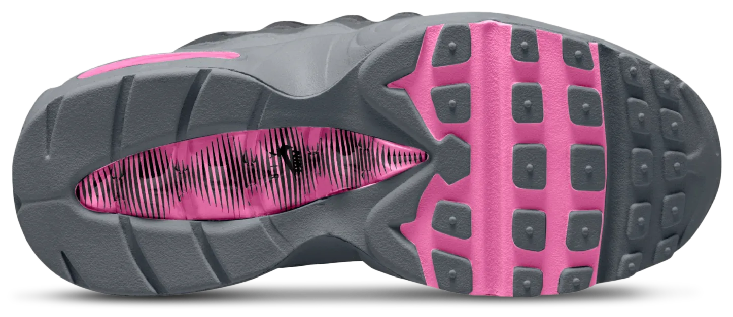 Nike Air Max 95 童款 - Playful Pink/Cool Gray/Black - Image 4