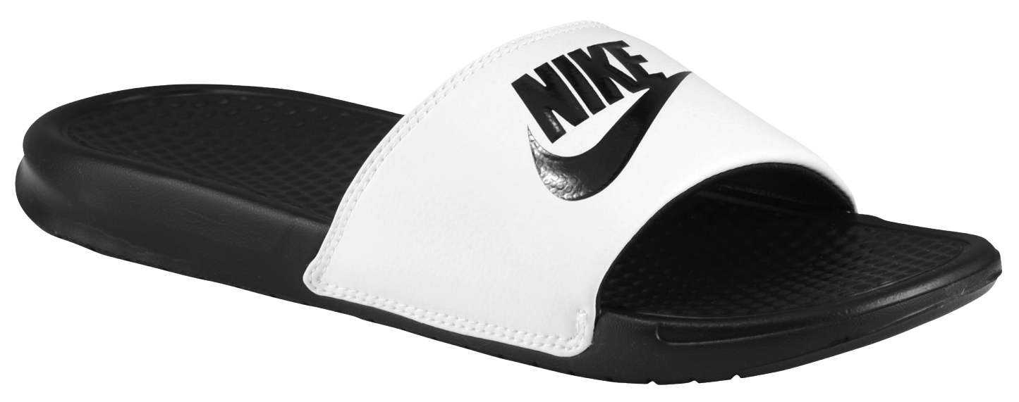 Nike Benassi JDI Slides - White/Black - Image 5