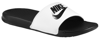 Nike Benassi JDI Slides - White/Black - Image 5