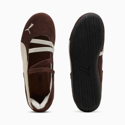 Speedcat Ballet Suede Big Kids' Sneakers - Chestnut Brown-Warm White - 4