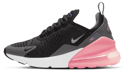 Nike Air Max 270 童款 - Black/Metallic Silver/Smoke Grey - Image 2