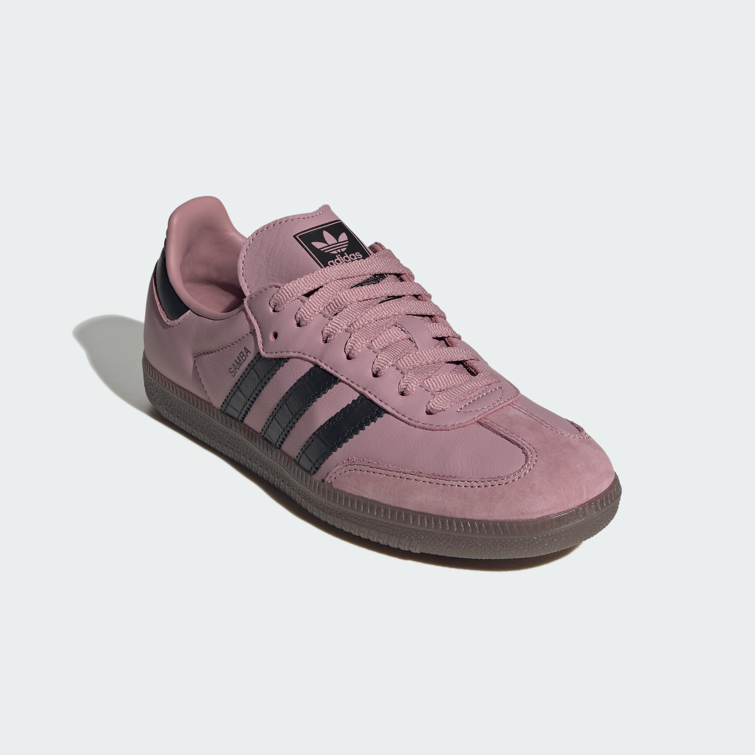 adidas SAMBA OG SHOES - Magic Mauve / Core Black / Gum - View 5
