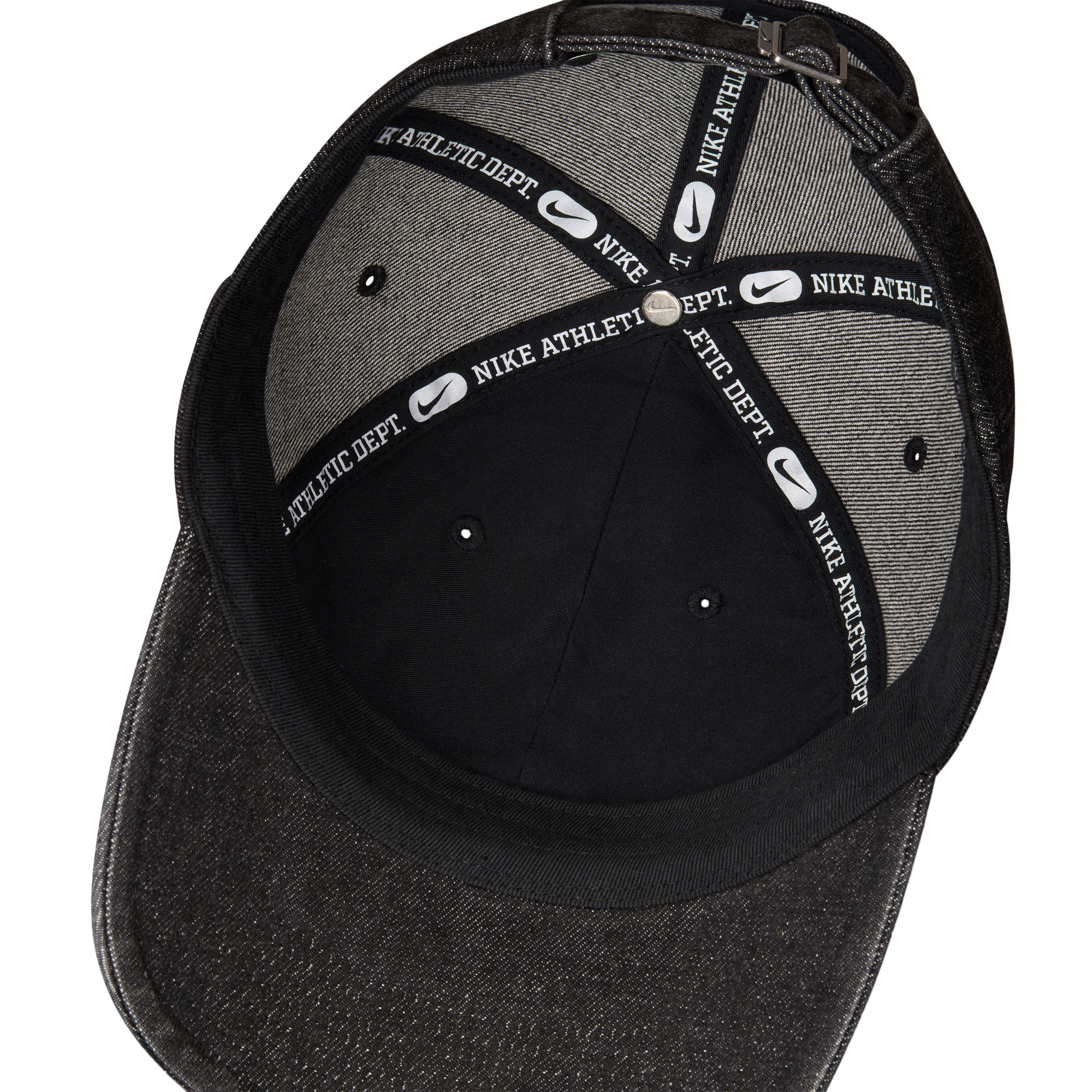 Nike Club Denim Cap - White/Black - Image 6