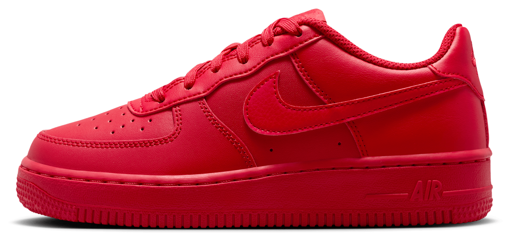 Nike Air Force 1 童款 - Red/Black - Image 2