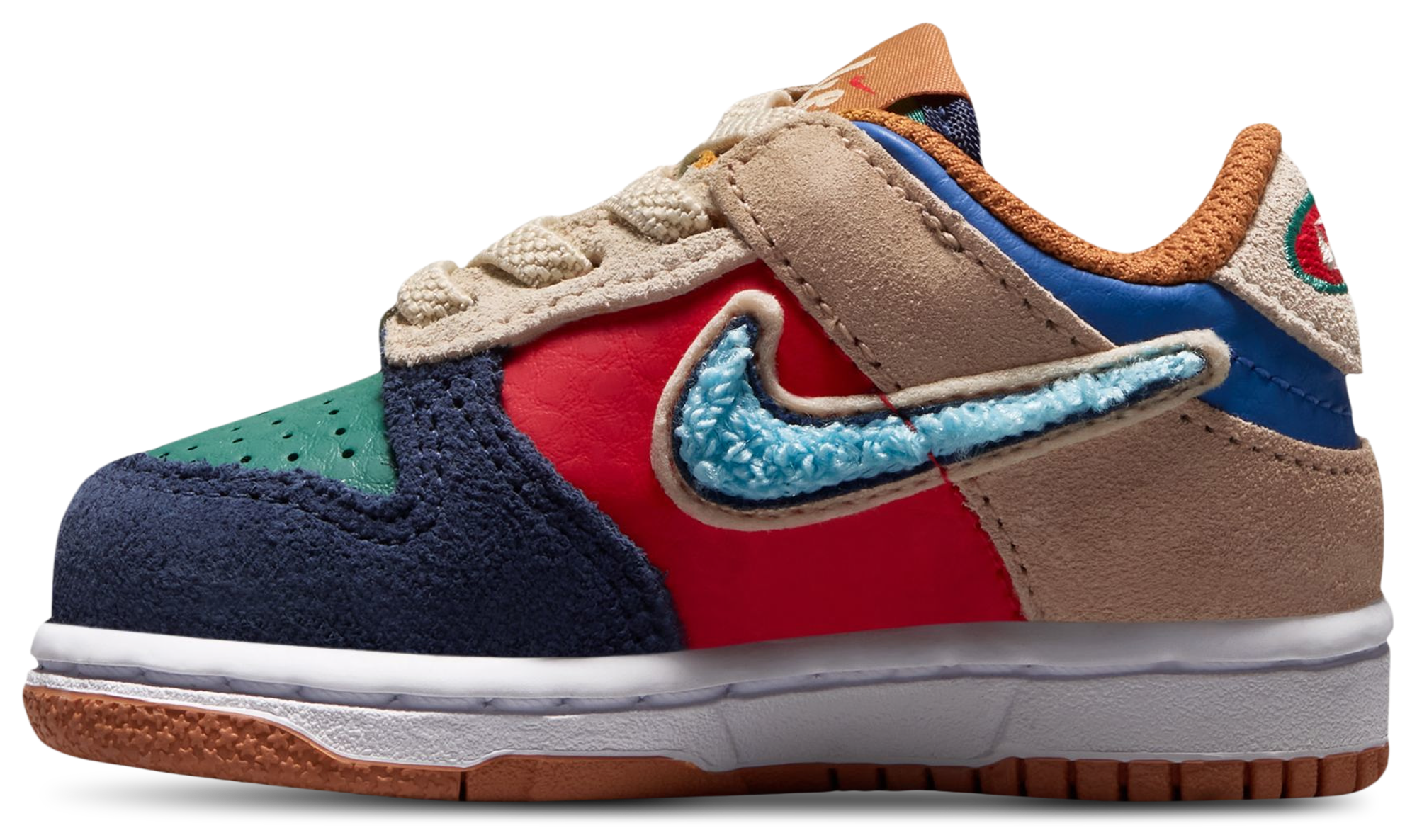 Nike Dunk Low 童款 - Red/Blue - Image 2
