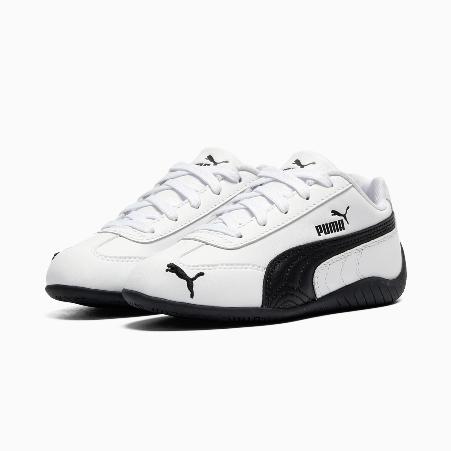 Speedcat Leather Little Kids' Sneakers - PUMA White-PUMA Black - 2