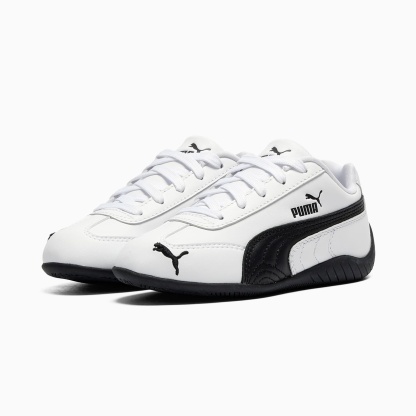 Speedcat Leather Little Kids' Sneakers - PUMA White-PUMA Black - 2