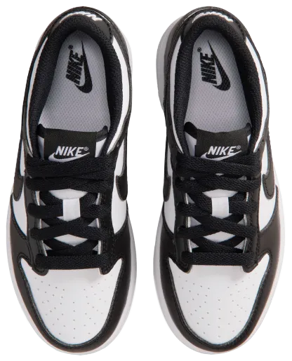Nike Dunk Low N 童款 - Black/White - Image 4