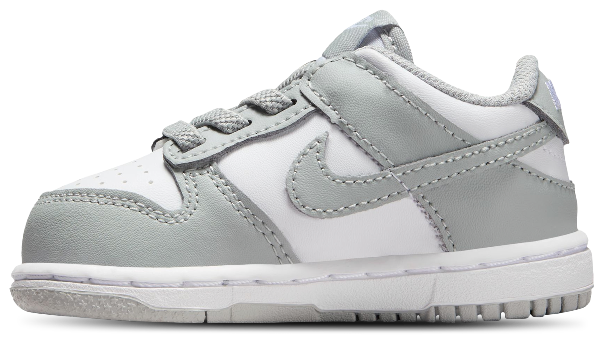 Nike Dunk Low 童款 - White/Light Smoke Grey/White - Image 2