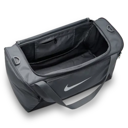 Nike Brasilia Small Duffel - Smoke Grey/Black/White - Image 4