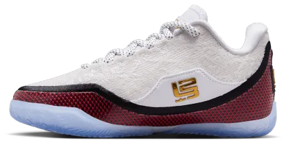 Nike LeBron XXIII 童款 - University Red/White/Metallic Gold - Image 2