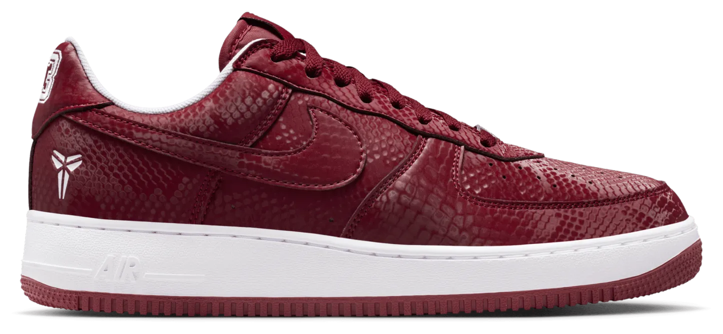 Nike Kobe Air Force 1 Low - Team Red/White - Image 1