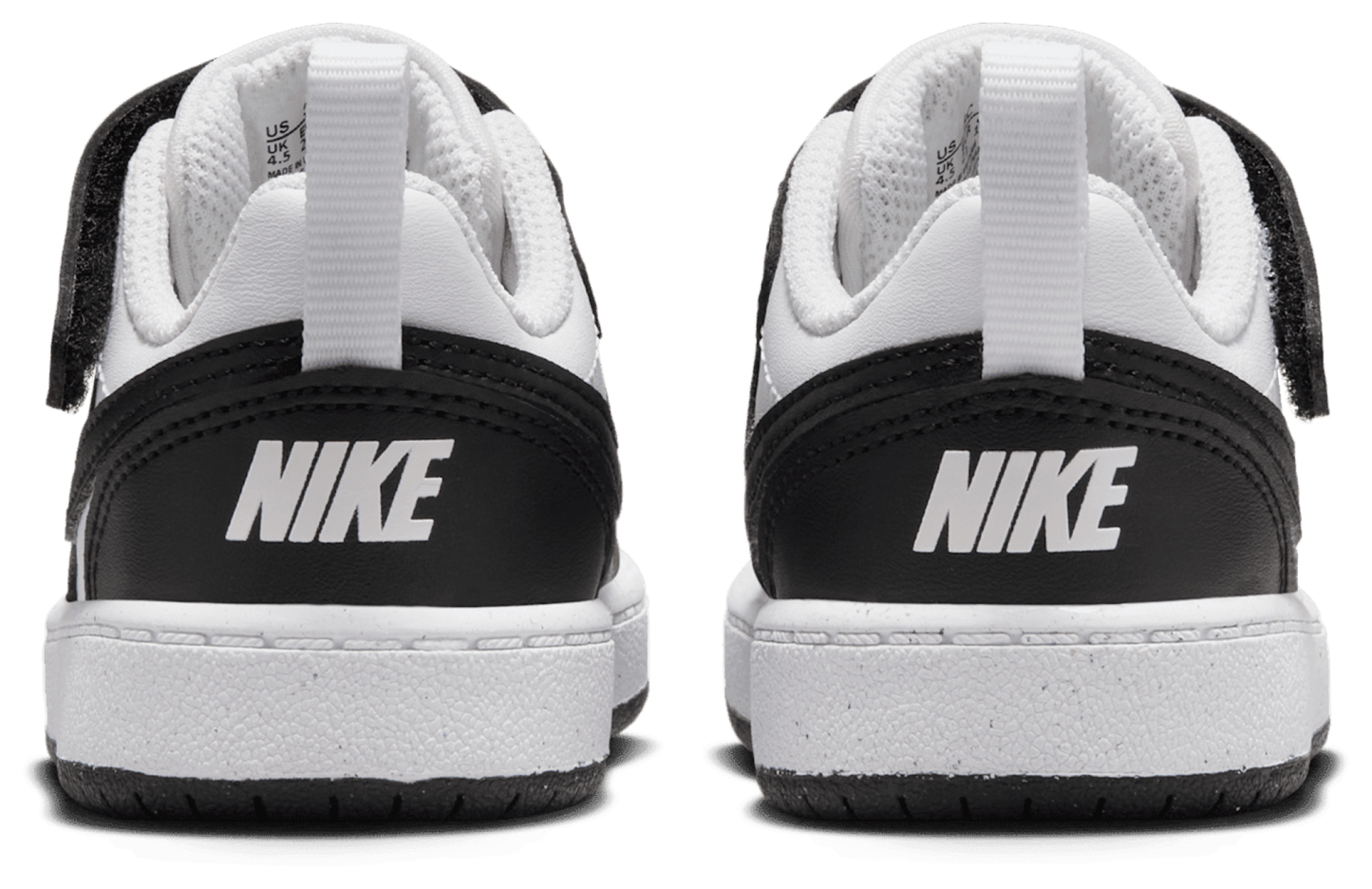 Nike Court Borough Low Recraft 童款 - White/Black - Image 3