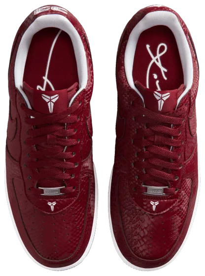 Nike Kobe Air Force 1 Low - Team Red/White - Image 4
