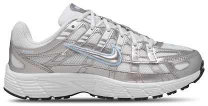 Nike P-6000 童款 - Metallic Silver/Blue/White - Image 1