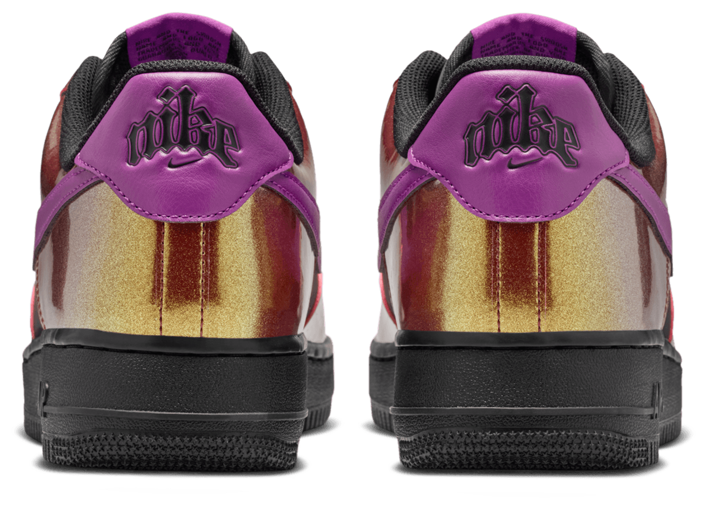 Nike Air Force 1 '07 LV8 - Men's - Gold/Black/Bold Berry - Image 3
