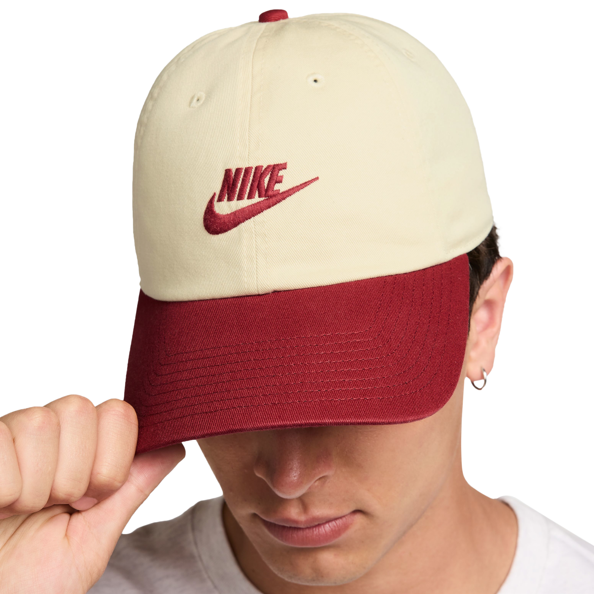 Nike Club H86 Adjustable Cap - Red/Beige - Image 4